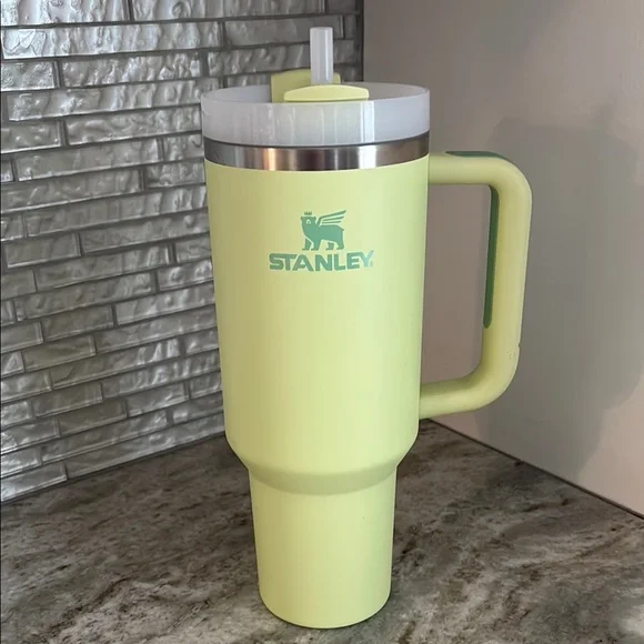 Stanley Lime Green Tumbler with Straw - Picture 1 of 5